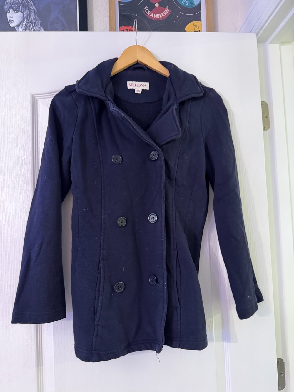 Merona Navy Peacoat Small